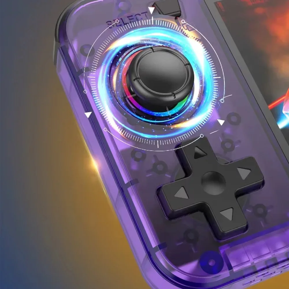 R36H 128GB 3.5-inch IPS Screen Handheld Game Console RK3326 Quad-Core Built-in 30000+ Games Dual Joysticks Linux System 10+