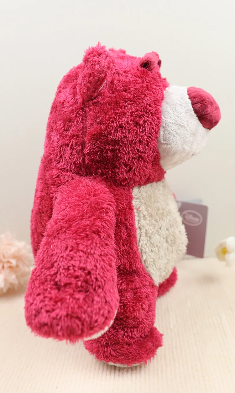 Kawaii Flauschiger Erdbeerduftender Lotso Huggin' Bear Plüschtiere Niedliche Plüschfiguren für Freundin Pixar Weiche Anime-Figur Geschenk für Mädchen – Detail 4