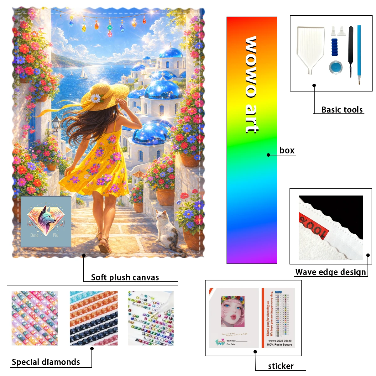 【piu-diamond-art】the-traveling-girl-100-resin-fd-ab-xc-diamond-stamping-kit-perfect-masterpiece-worth-buying