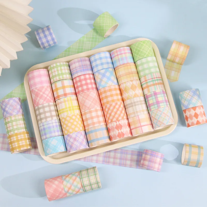 30-60rolls-grid-washi-tapes-set-cube-tartan-check-paper-adhesive-masking-tape-decoration-stickers-a3109