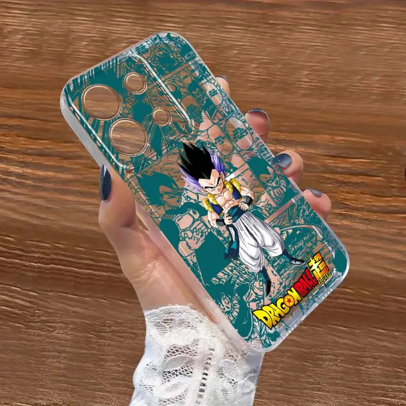 

D-Dragon Balls Vegeta Trunks For Xiaomi Redmi Note 8 8T 9 9T 11E 12 13 14 Pro Plus Turbo 5G Fashion Transparent Phone Case