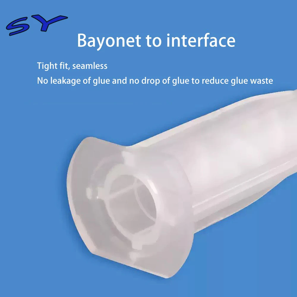 SY Plastic resin static mixer MA3.0-8S mixing nozzle for double pack epoxy resin dispensing static mixer