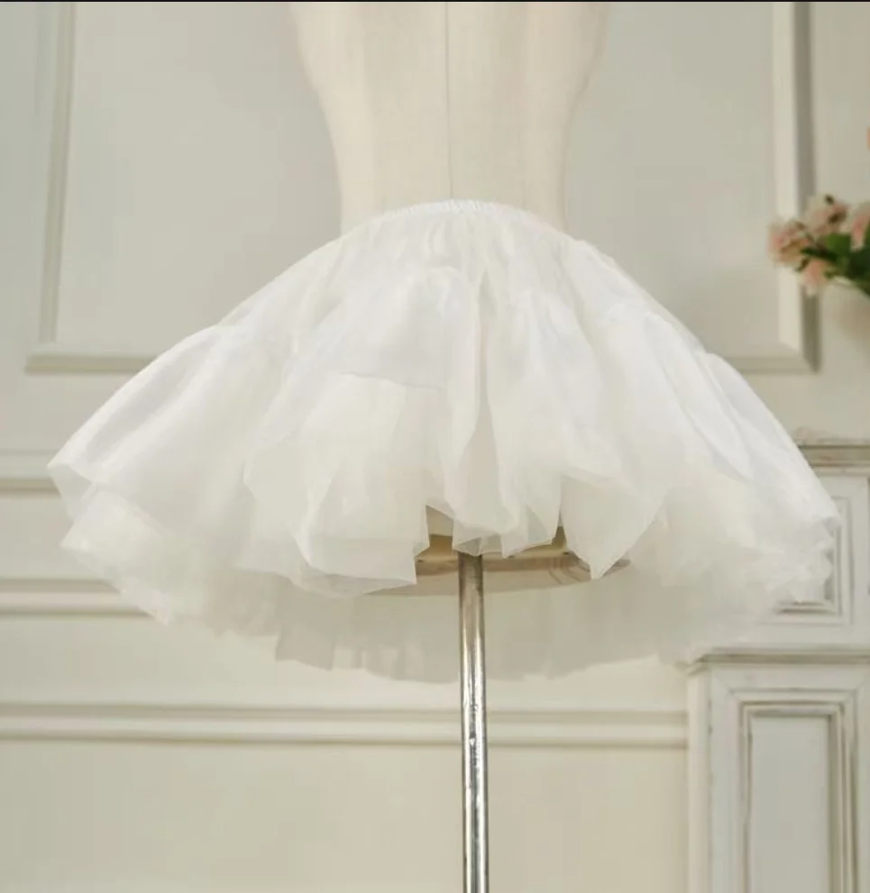 Fashionable Black Four Layers Puffy Petticoat Women's Mesh Skirt Party Performance Skirt image 5