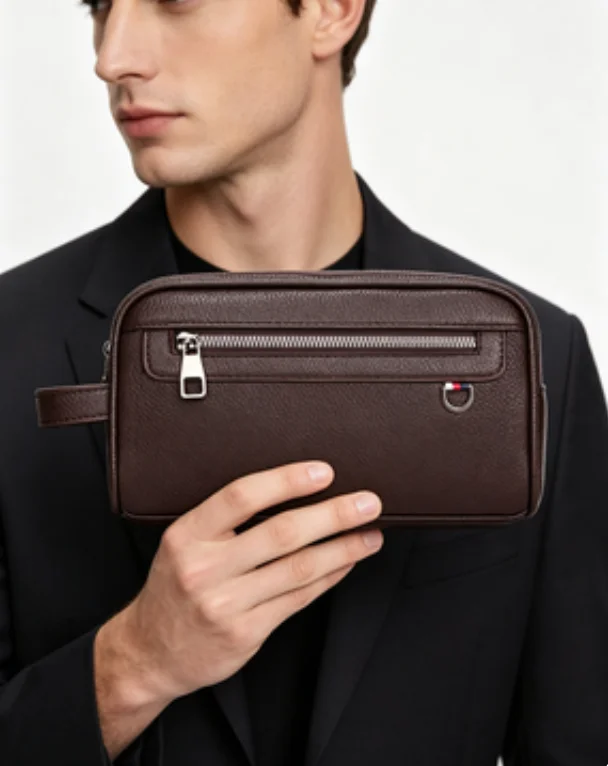 

Fashion Men's Clutch Bag High Quality Casual Versatile Toiletry bag Trend Brand Mobile Phone Storage sac Designer Luxury Handbag