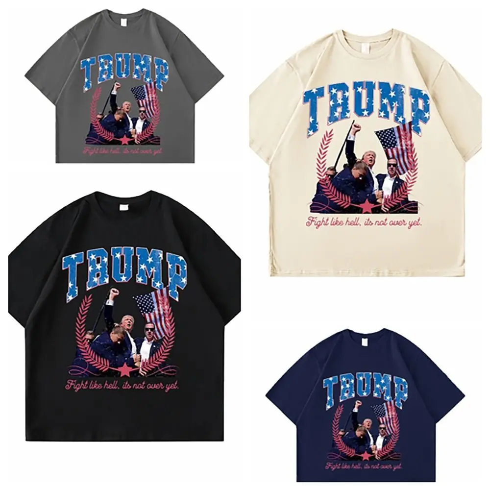 New Donald Trump T-Shirt O-Neck Casual Short Sleeve Cotton Tees Unisex