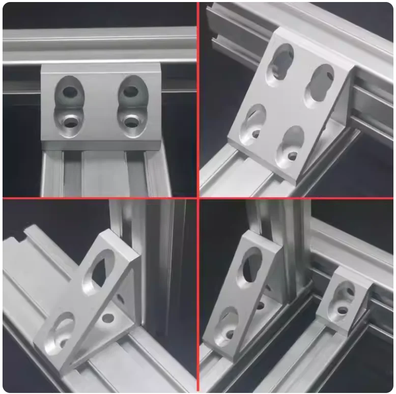 1pcs Aluminum Profile Right Angle Triangle Block  Connector 2020