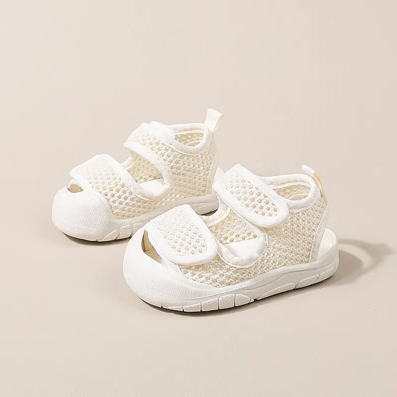 Breathable Mesh Baby Sandals Summer Anti-Slip Soft Sole for Girls and Boys Indoor
