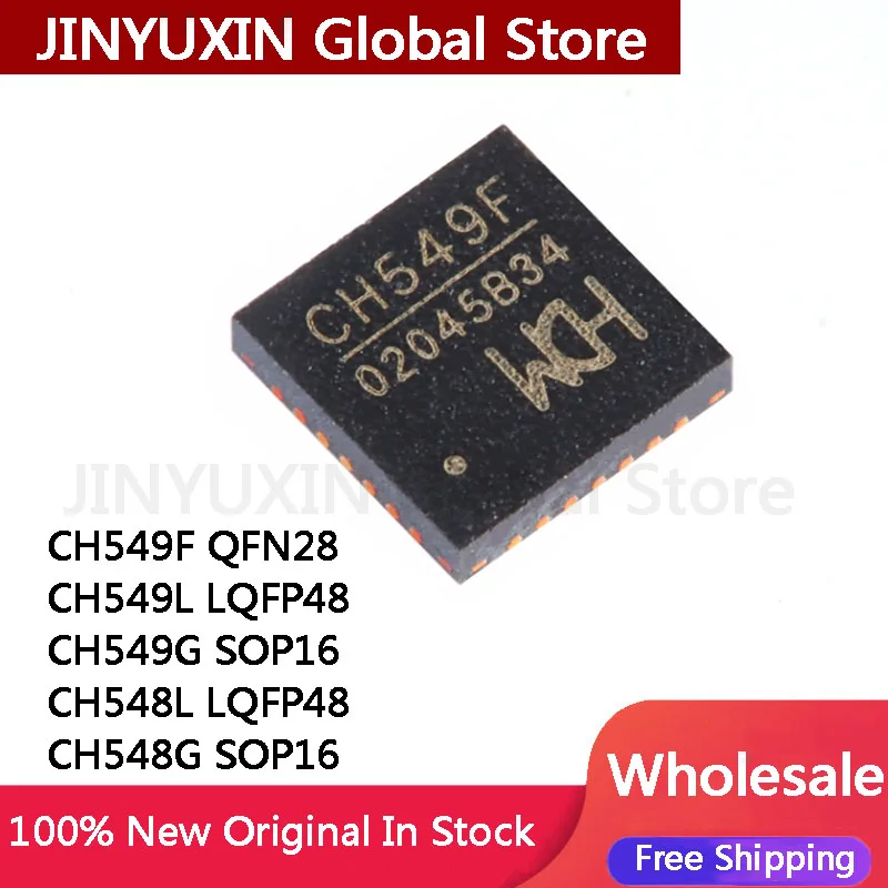 2Pc New CH549F QFN28 CH549L LQFP48 CH549G SOP16 CH548L LQFP48 CH548G SOP16 IC ChipWholesale