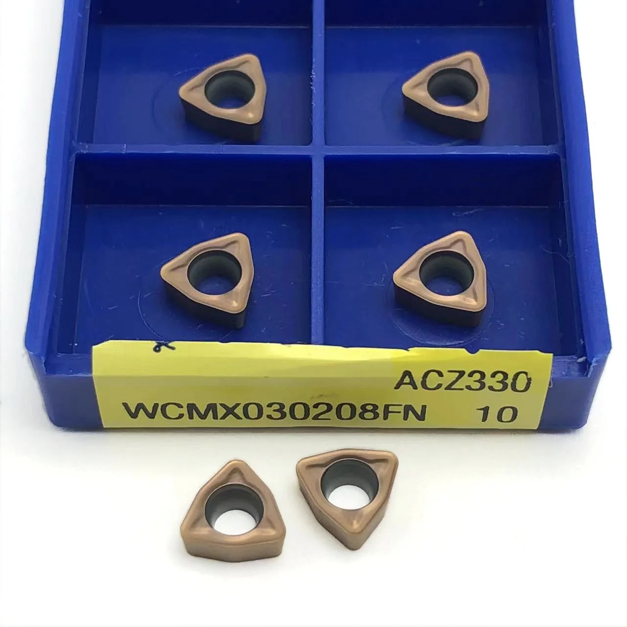 Mata Bor สแตนเลสใบมีดเพชรเจาะเร็ว WCMX030208 WCMX040208 WCMT050308 WCMT06T308 WCMT080412FN ACZ330