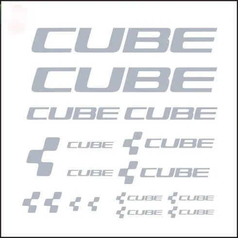 20cm CUBE Bicycle Frame Stickers PVC Waterproof Sunscreen Decals for Cycling Bike Racing DIY Decor Accessories