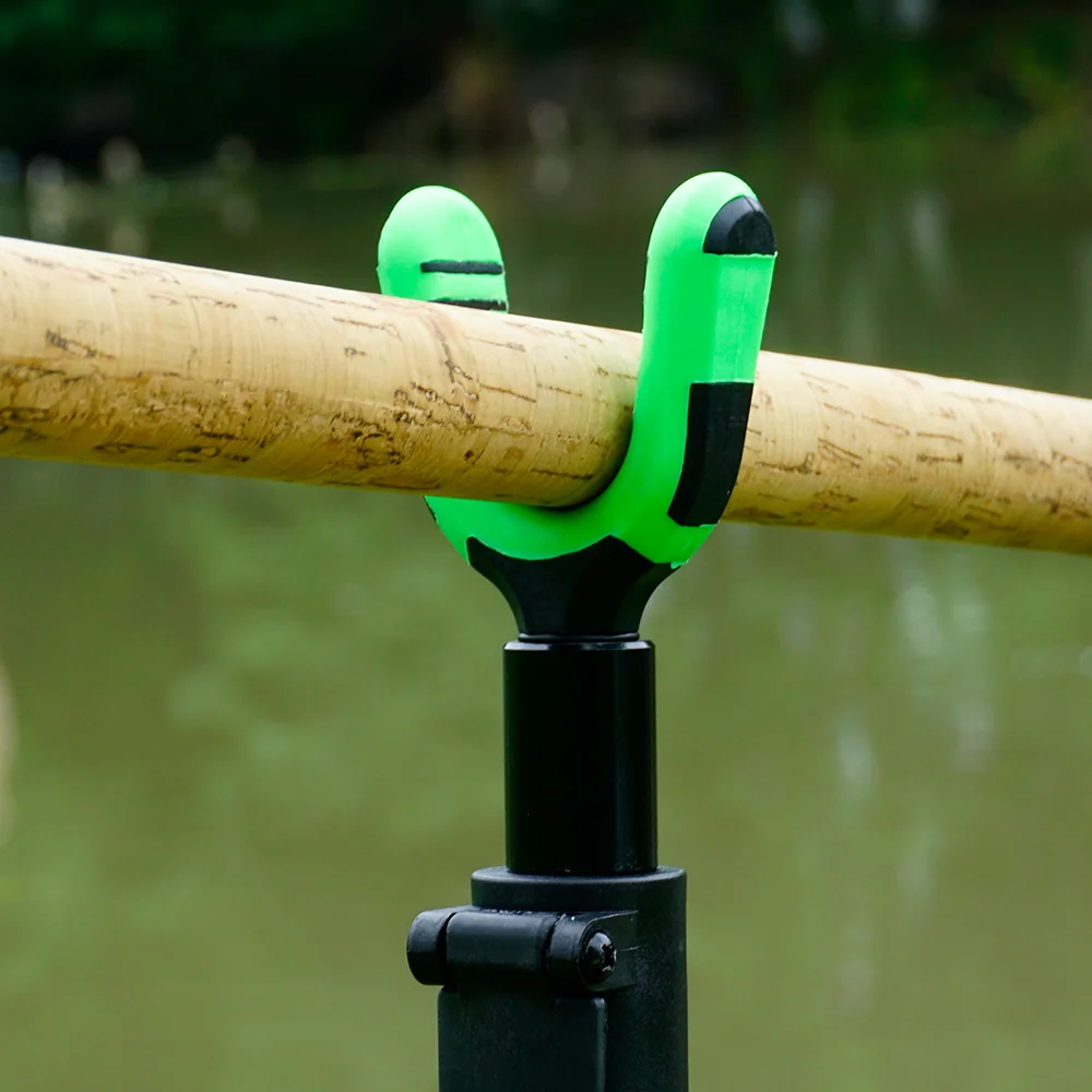 Hirisi 4pcs Carp Fishing Rod Rest Head Holder EVA Soft Anti Slip Y Shape Rod Support Bracket for Bank Stick Fishing Stand view 5