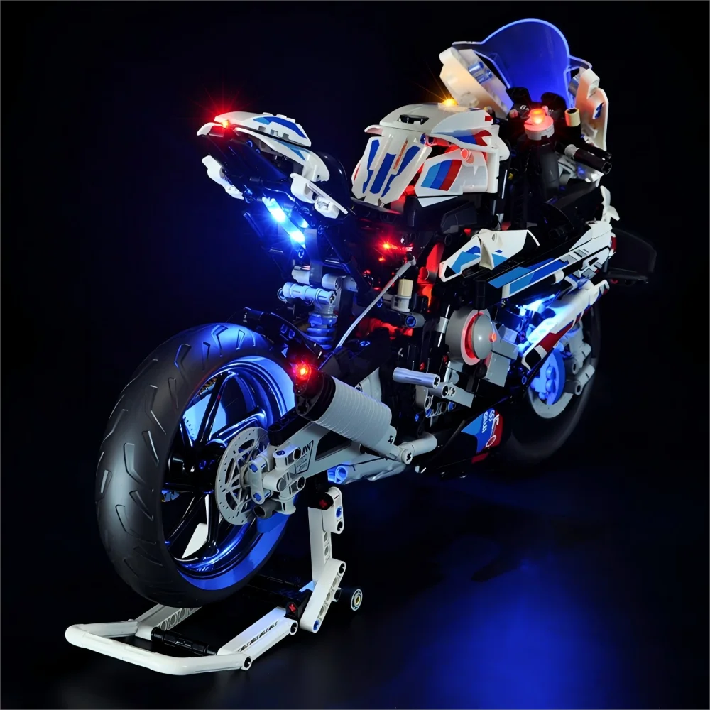 LYBMTWF LED-verlichtingsset compatibel met Lego 42130 motorfietsbouwstenen model (exclusief de modelstenen)