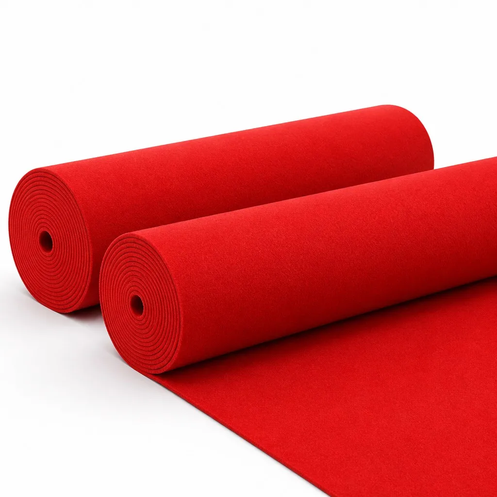 2026 Portable Polyester Red Carpet Roll 2m 3m Wide Quick Install Event Walkway Floor Mat for Wedding Award Showpromote sales