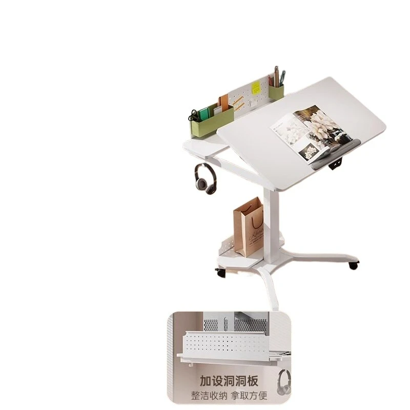 Electric lifting table Small apartment Home bedroom Desk study Bedside removable computer desk