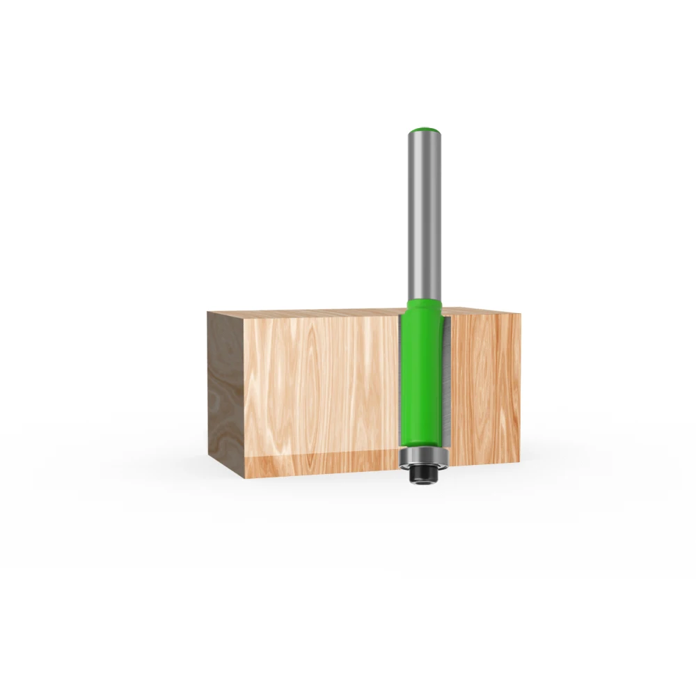 LAVIE 1pc 1/4 pollici gambo 6.35mm punta a filo per fresa per legno con cuscinetto fresa lavorazione del legno MC01029