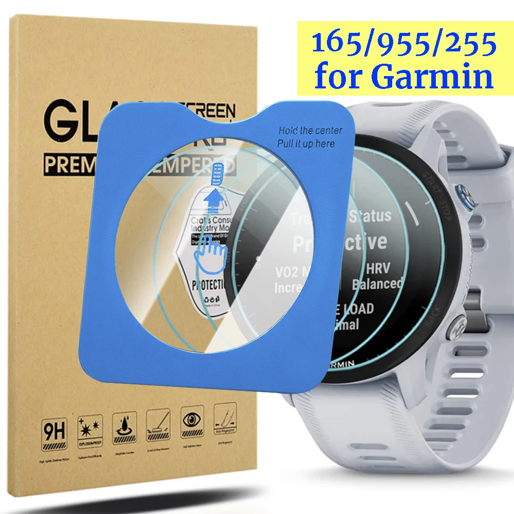 1-5Pcs Easy To Install Tempered Glass for Garmin Forerunner165/955/255 Anti-scratch Screen Protector Positioning Film for Garmin