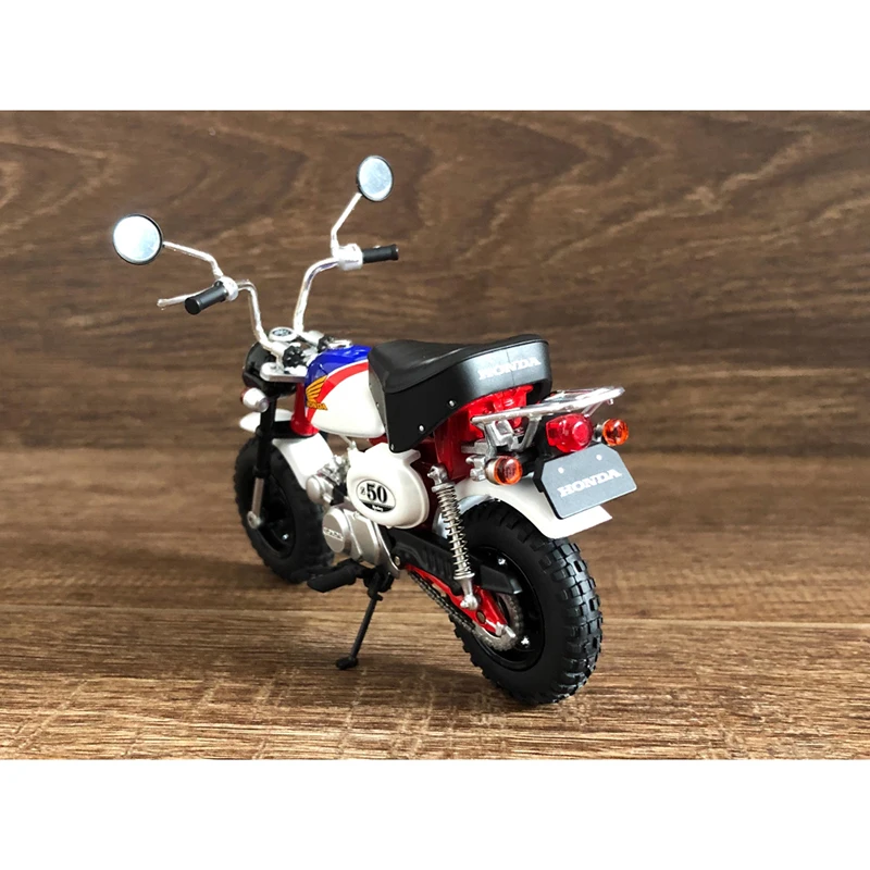 Diecast escala 1:12 HONDA Monkey z50 Simulação de liga de motocicleta Coleção de modelo de motocicleta Presente Ornamento de exibição estática