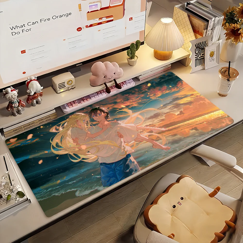 Anime Summer Time Rendering Mouse Pad Computer Laptop Rubber Non-slip Mouse Mat Mousepad Gamers Decoracion Desk Mat