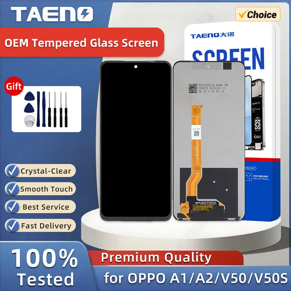 

TAENO Mobile Phone LCD Screen for OPPO A1 A2 C55 K11X A98 Realme V50 V50S LCD Display Touch Screen LCD Panel Replacement