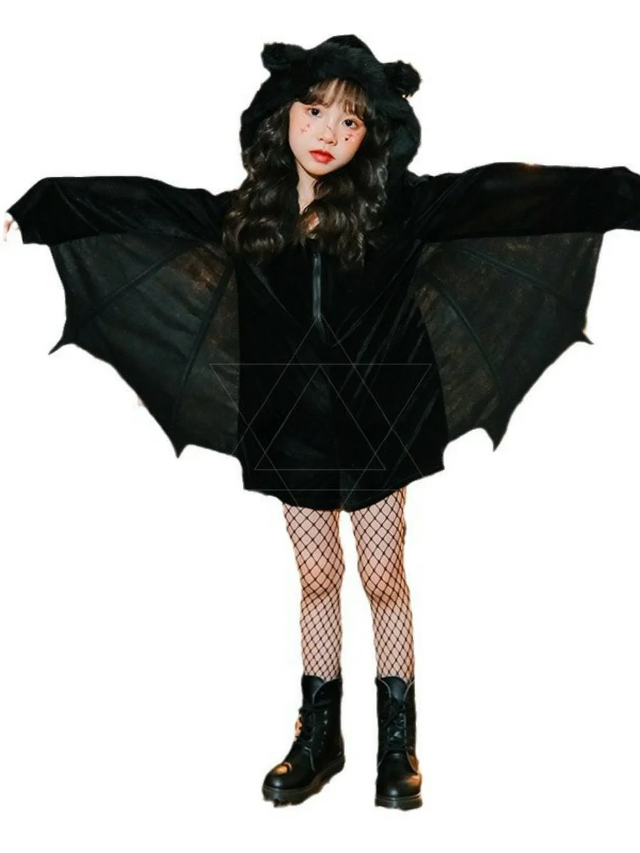 Novo loween terror morcego diabo traje animal par carnaval role-plang desempenho roupas material de poliéster