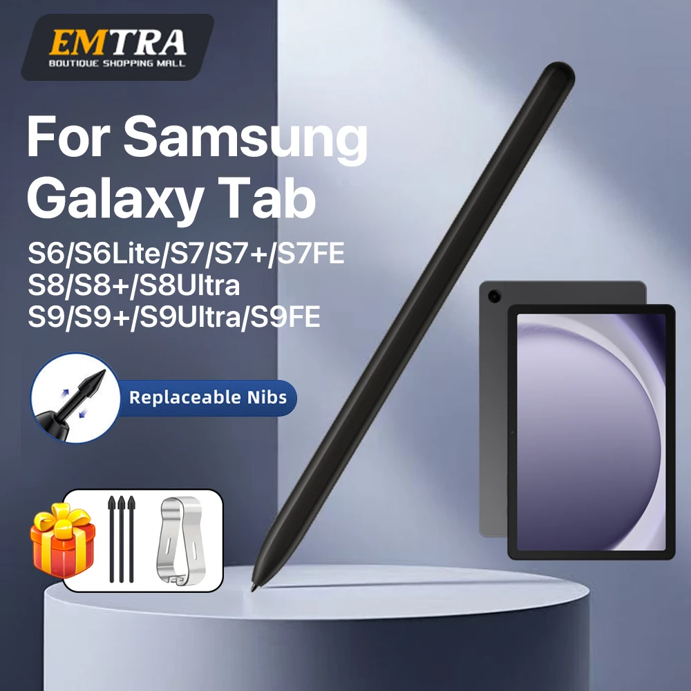 EMTRA Magnetic S Pen for Samsung Galaxy Tablet Tab S8 S9 S9FE S7 FE S6 Lite S7+ S8+Palm Rejection 4096 Pressure Palm Rejection