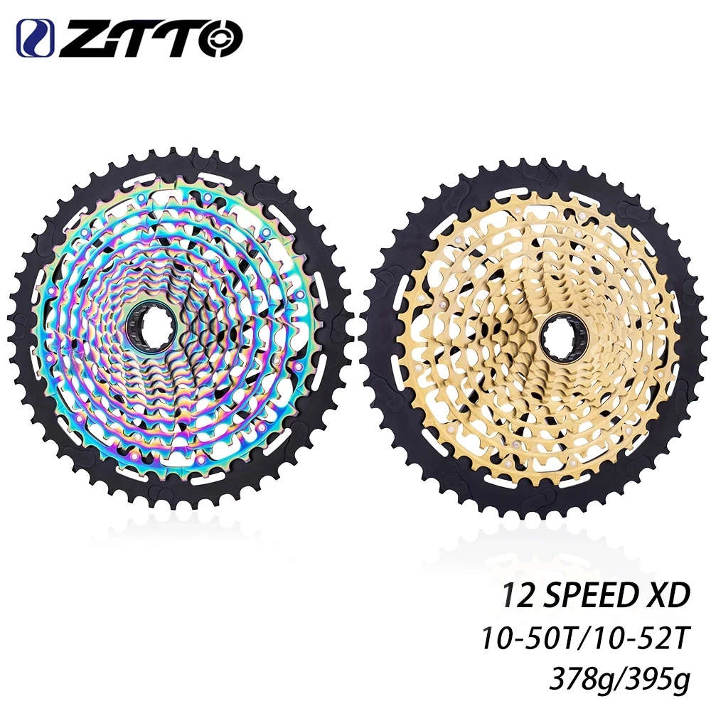 ZTTO MTB 12 Speed 10-52T 10-50T Eagle Cassette Ultimate XD Freewheel Gold 385g ULT CNC Steel lightweight 12s k7 12v Colorful