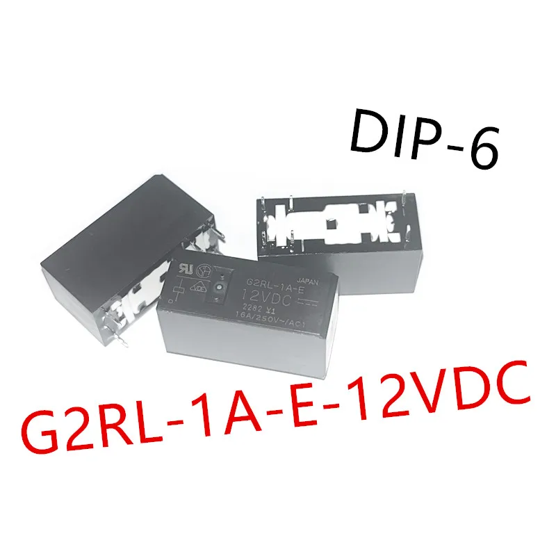 10 قطعة G2RL-1A-E-5VDC 、G2RL-1A-E-12VDC 、G2RL-1A-E-24VDC 、G2RL-2A4-24VDC DIP-6 مرحل الطاقة الجديد G2RL-1A-E DC12 DC24 DC5