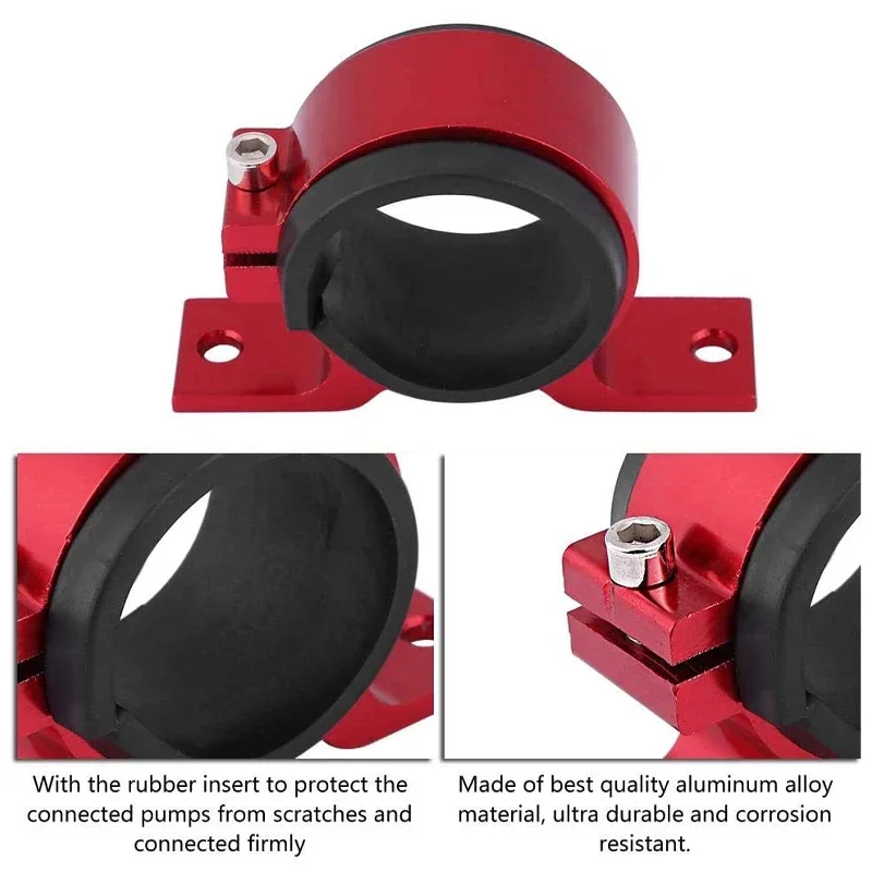 Staffa per pompa carburante per auto da 50 mm Staffa di fissaggio per pompa olio esterna singola Pompa per carburante per auto da corsa Supporto per