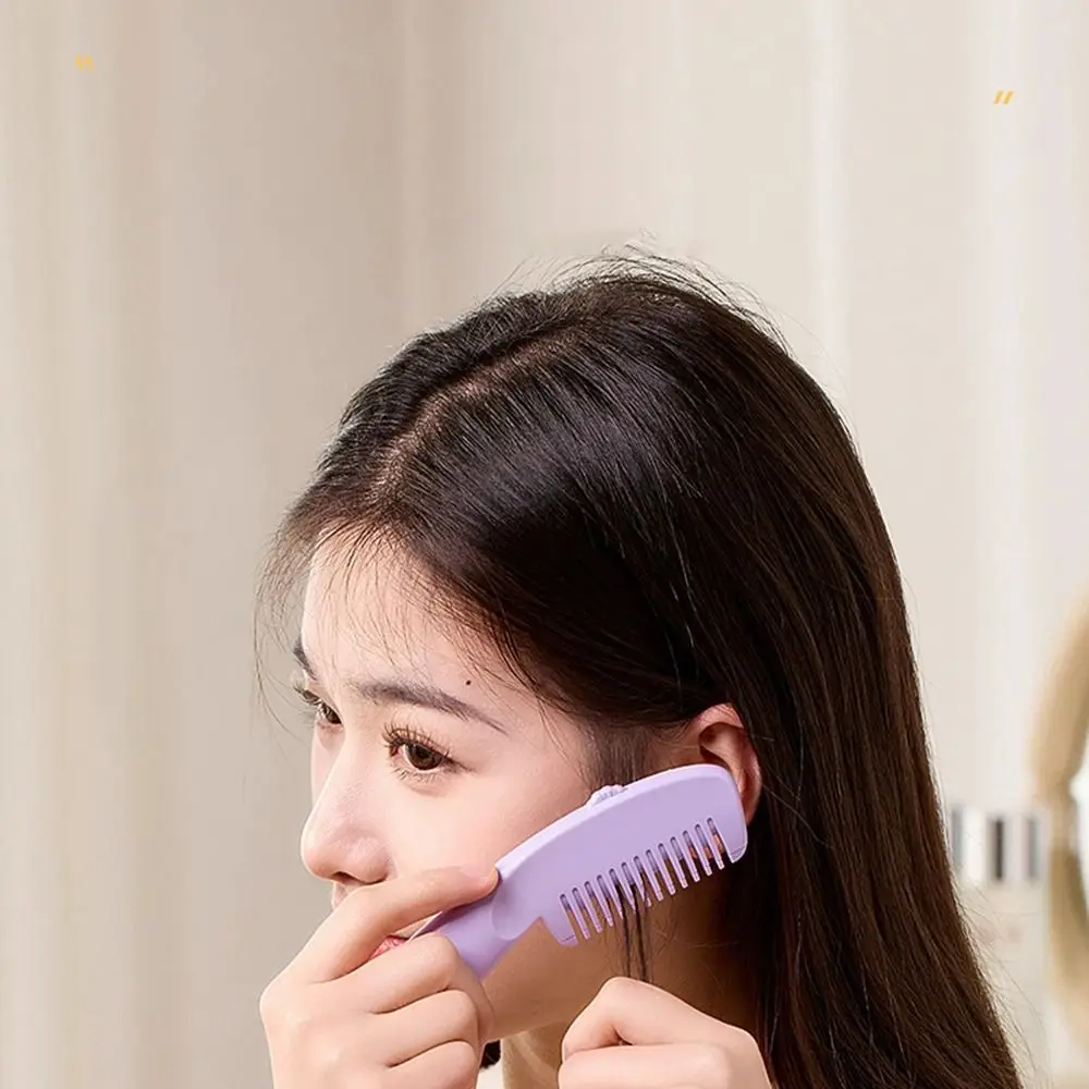 3 Modes 2 in 1 Hairdressing Comb Portable Manual Hair Cutting Comb with Hanging Hole Detachable Hair Split End Trimmer Barber