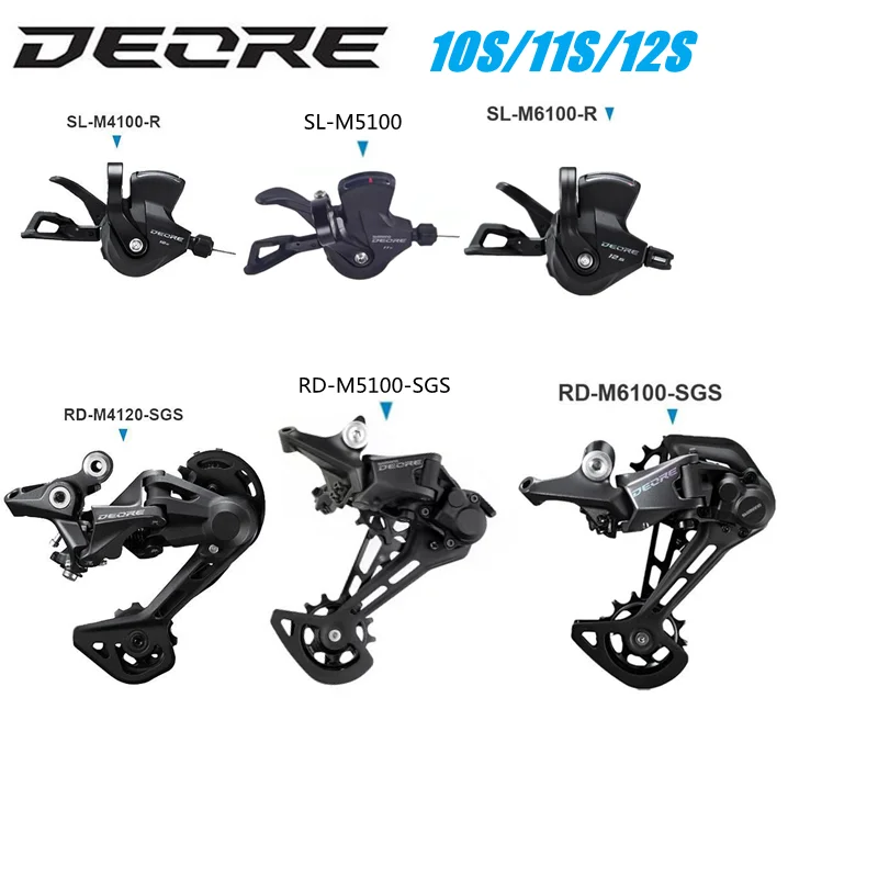 DEORE Bicycle Switch XT SLX SL M4100 M5100 M6000 M6100 M7100 M8100 Shifter Lever Right  Rear Derailleur 10 11 12 Speed