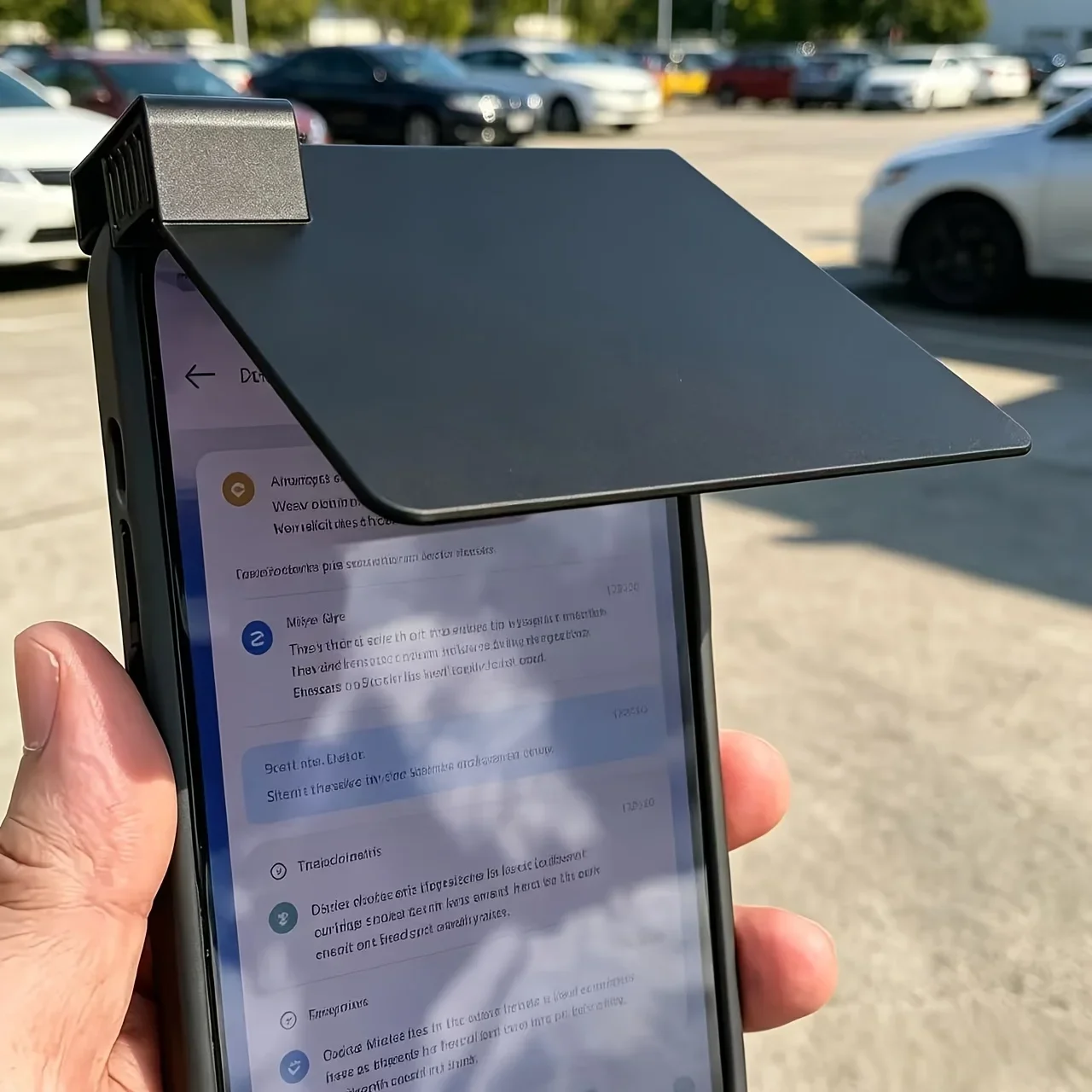 Mobile Phone Sunshade Enhances Screen Visibility in Strong Light. Reduce Sunlight Reflection, Mobile Phone Accessories