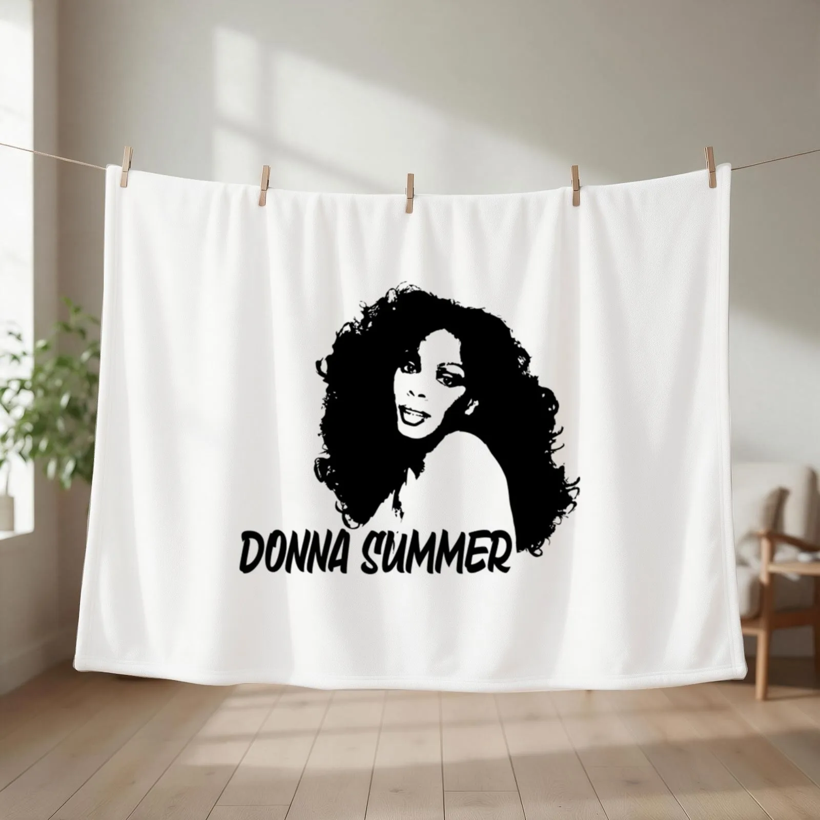 Donna Summer Throw Blanket couch cozy soft plush fuzzy picnic outdoor blanket