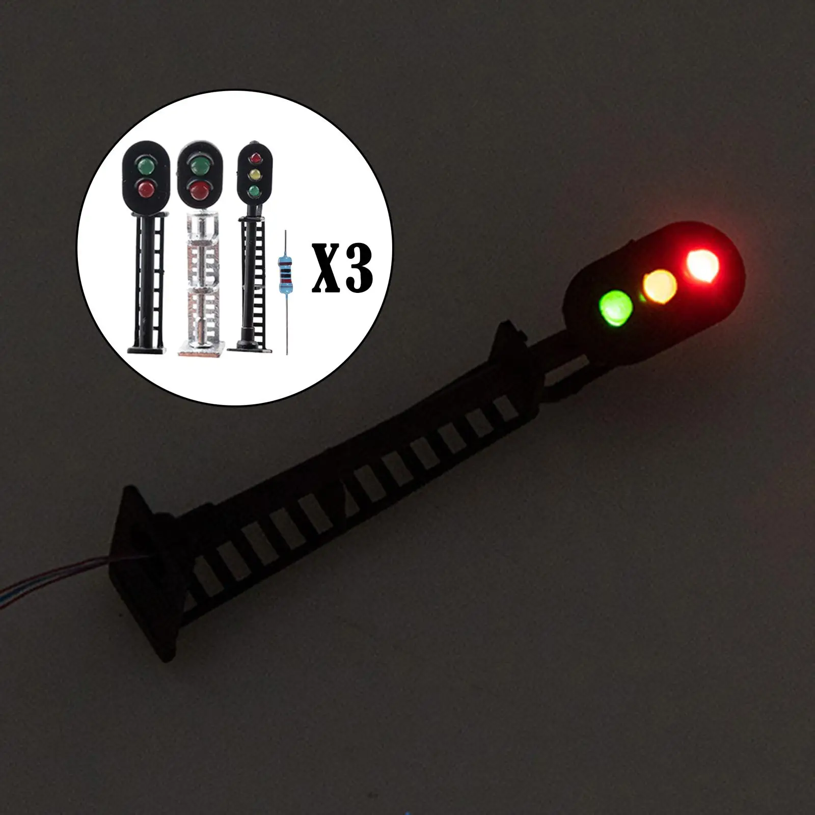 1/87 HO Scale Traffic Light Lamp Sand Table accessori per la decorazione del modello ferroviario