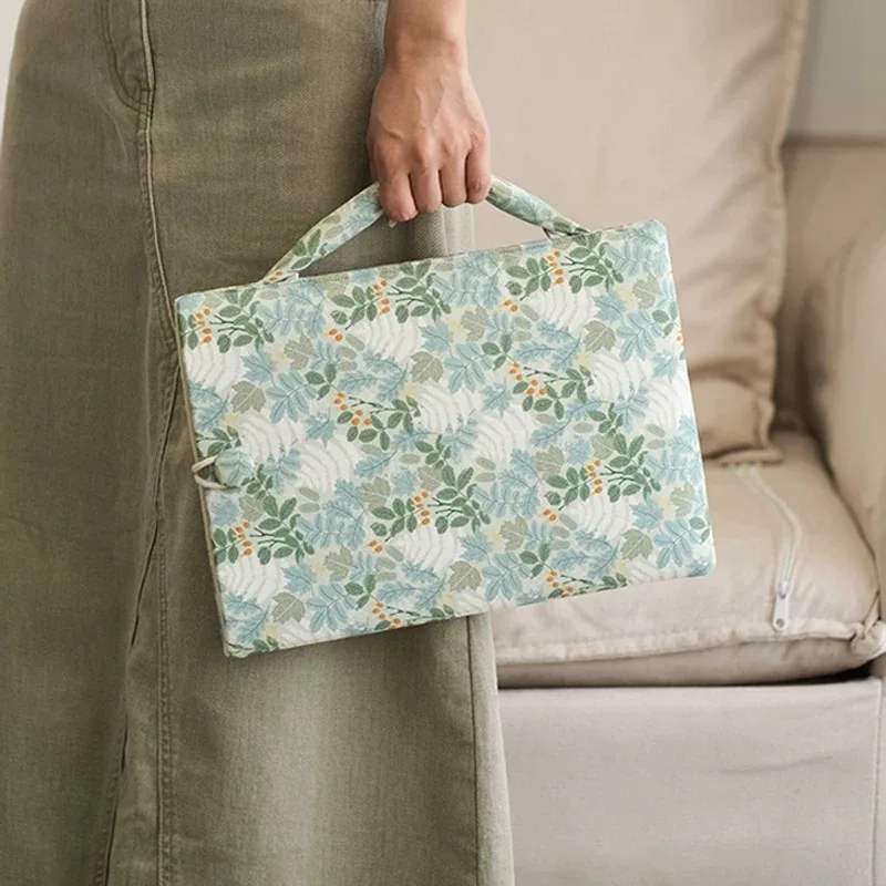 Original handmade laptop inner bag, portable ultra-light, simple and wear-resistant protective cover, pure cotton printed.