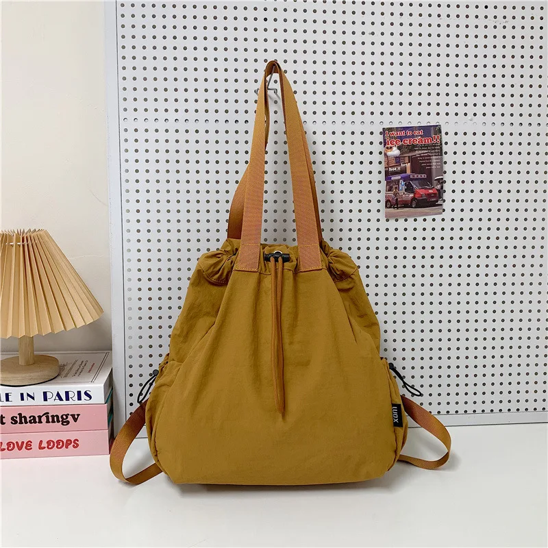 حقيبة ظهر للسفر ذات استخدام مزدوج من النايلون برباط حقيبة ظهر مقاومة للماء ذات سعة كبيرة للتسوق والأنشطة الخارجية #6