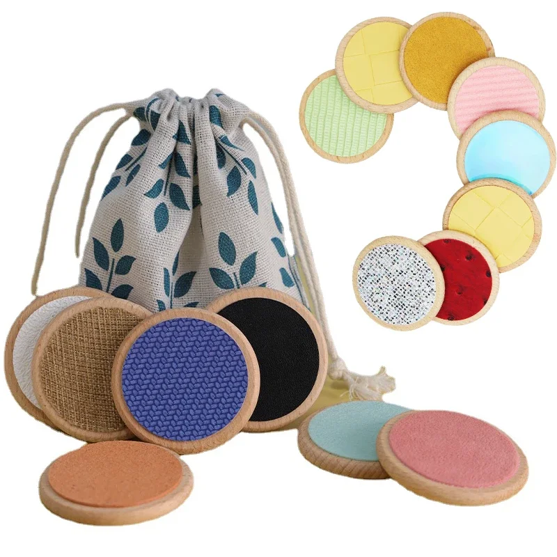 Kinder Montessori Sinnes Spielzeug Taktile Bord Passende Spiel Taktile Klassifizierung Farbe Erkenntnis Speicher Training Kinder Spielzeug
