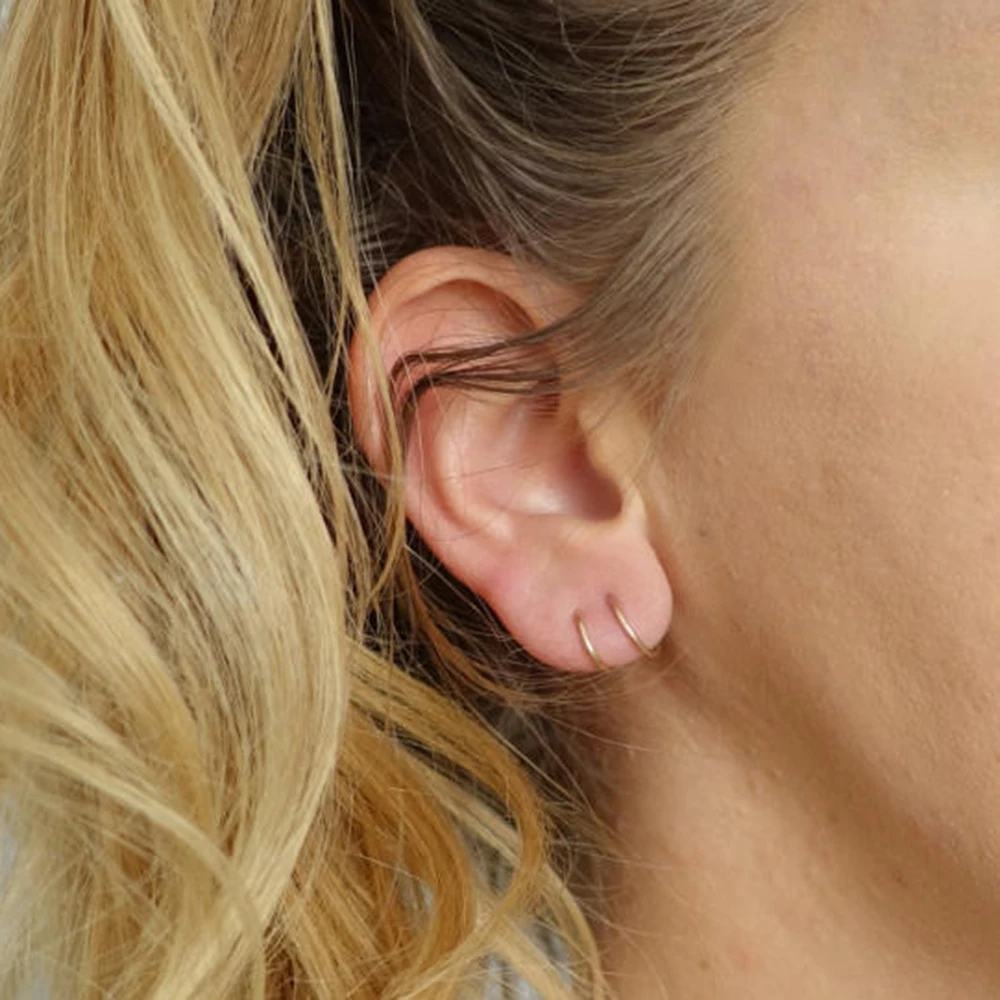 

Earrings 925 Sterling Silver Women's Earrings 14K Gold Filled Handmade Jewelry Spiral Earrings for Women
