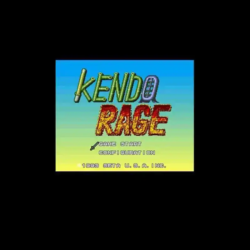 

Kendo Rage NTSC 16-битная большая серая игровая карта для 46-контактных игроков из США