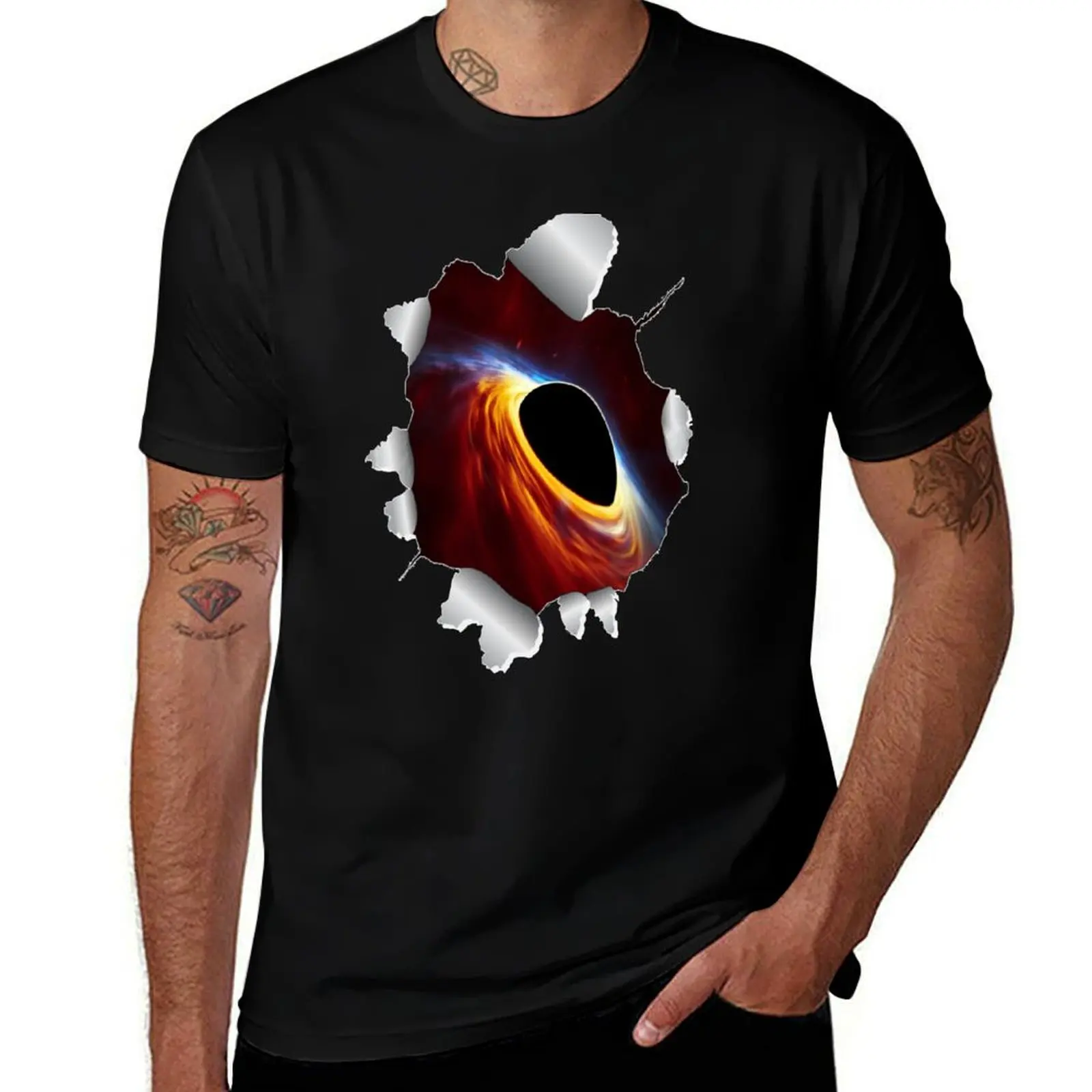 

Black Hole Rip T-Shirt t shirt man cotton graphic t shirts for man T-Shirt