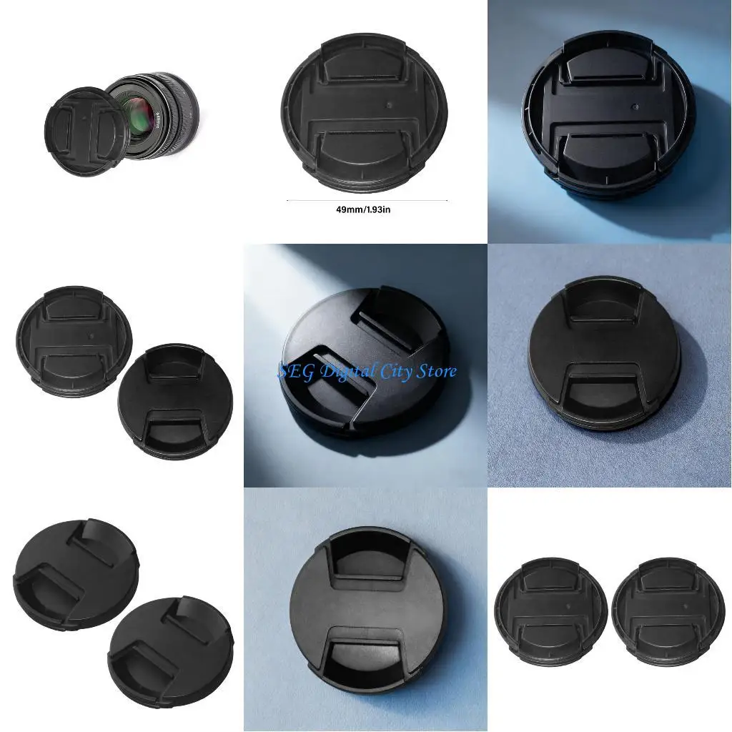 

U75B Anti Slip 49mm Lens Protector Clean Aesthetic Lens Cover Cap Wide Compatibility
