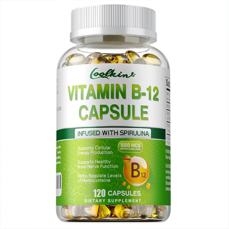 Vitamin B12 Capsules - Methylcobalamin Supplement for Mind, Energy, Brain, Mood, Heart Support