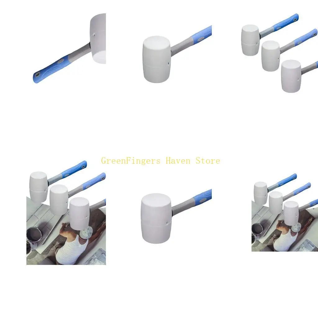 F68D AntiSlip Installation Rubber Hammer For Wood Floors And Ceramic Tiles Durability Rubber Mallets Tool For Wood Floors