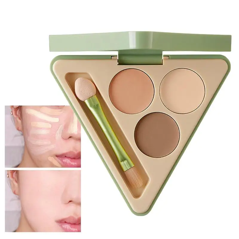 3-color Concealer Palette Cover Dark Circles And Imperfections Modify Skin Tone Natural Makeup Contouring Cream Shadow Cosmetics