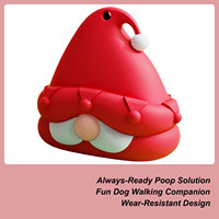 Dog Poop Bags Holder Lightweight Gnome Shape Carrier Tool Pet Waste Bag Container for Pet Family Friends Adventure Shopping