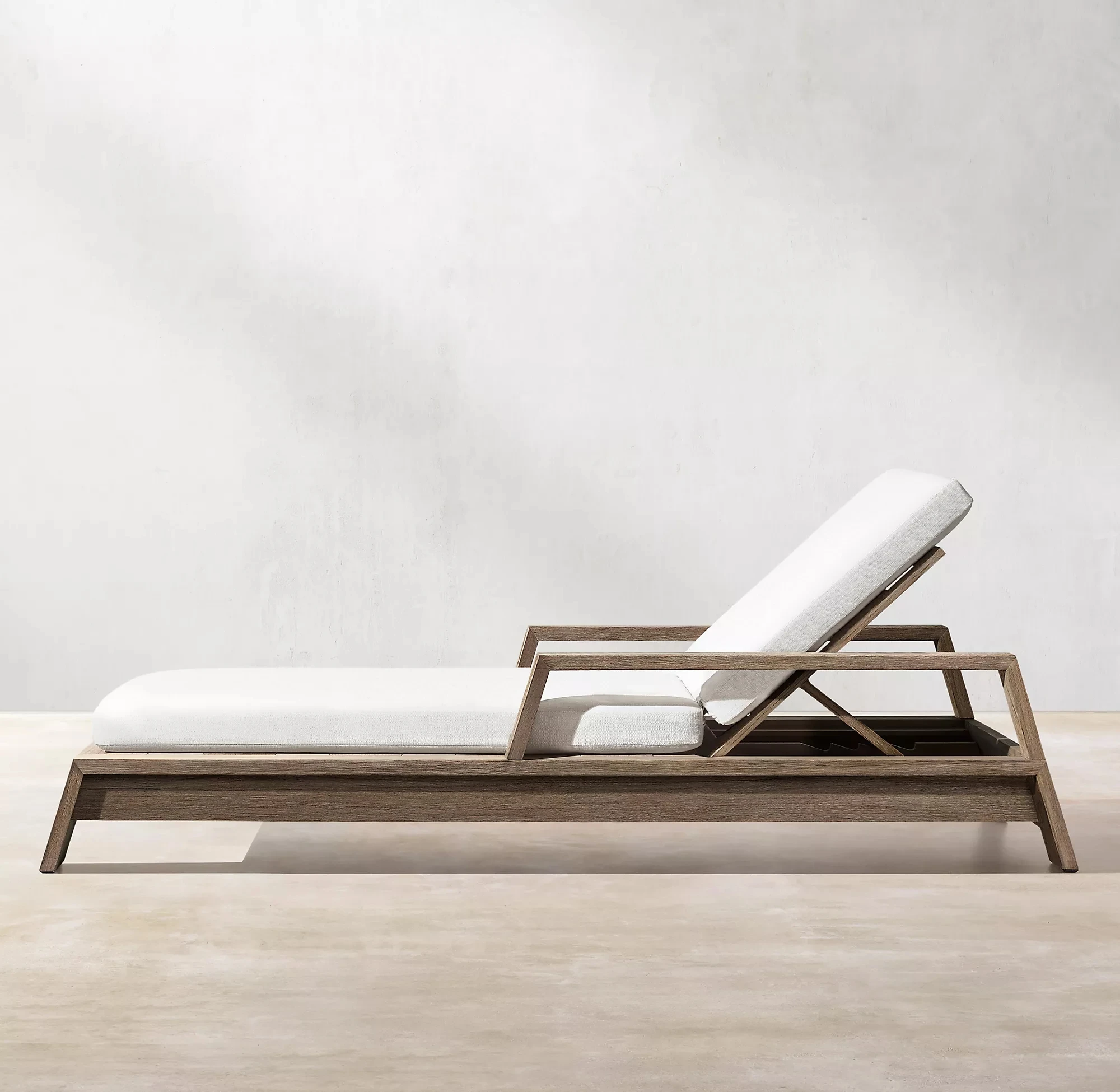 

Factory Hot Selling Outdoor Swimming Pool Teak Lounge Chairs Beach Sunbeds Hotel Terrace Leisure Wooden Sofa Beds