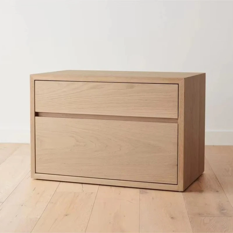 

Luxury Bedroom Furniture Oak Enclosed Bedside Table Household