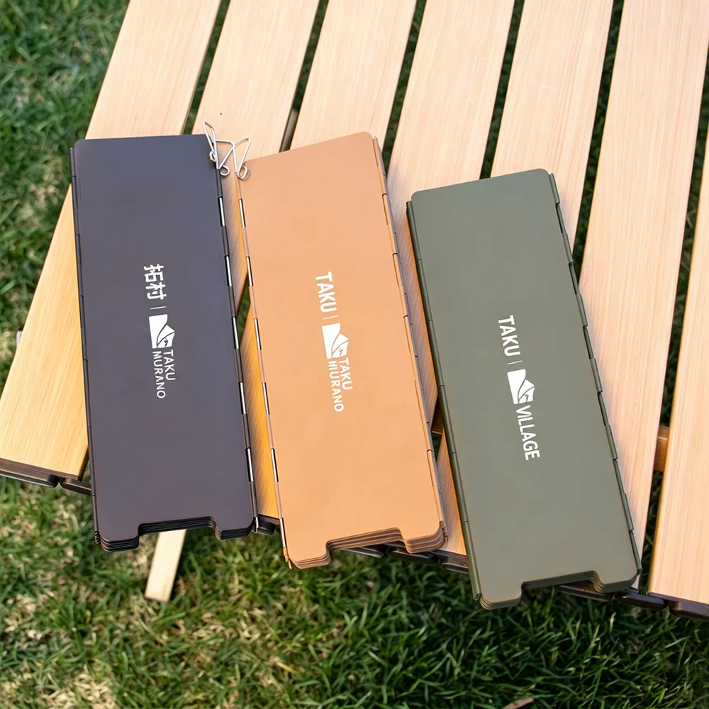 Faltbarer 10-Panel Camping-Gaskocher-Windschutz, Ultraleichter SUS-Windschutz für Butan-Gaskocher, Outdoor-Kochzubehör