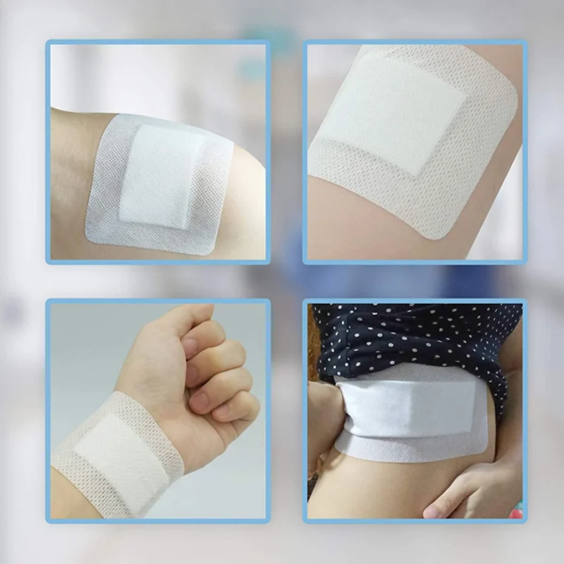 3pcs 10x10cm Self-adhesive Large Sterile Dressing Patches Non Woven Fabrics Wound Plaster Breathable Bandages Skin Care Band Aid