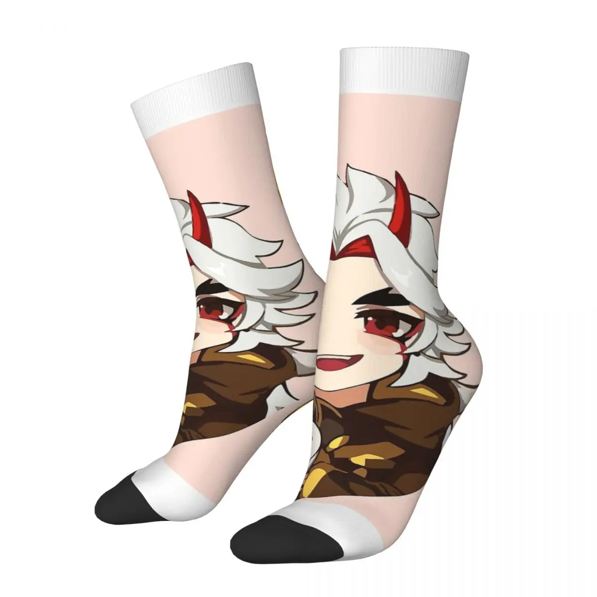 Arataki Itto Genshin Impact Genshin Unisex Winter Socks Running Happy Socks street style Crazy Sock