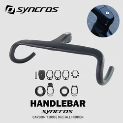 SYNCROS Integrierter Straßenlenker T1000 Carbon-Lenker Interne/Externe Führung Schwarz Matt Fahrradzubehör 28,6 mm